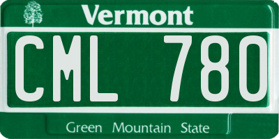 VT license plate CML780