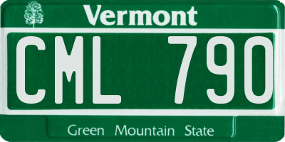 VT license plate CML790