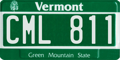 VT license plate CML811