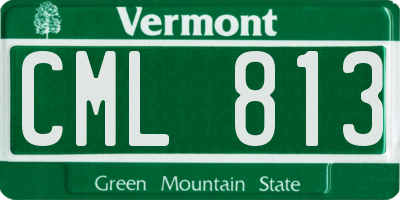 VT license plate CML813