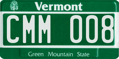 VT license plate CMM008