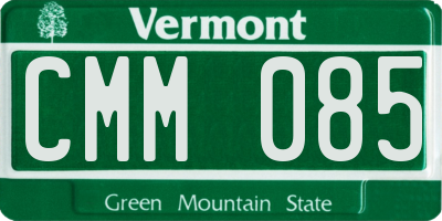 VT license plate CMM085