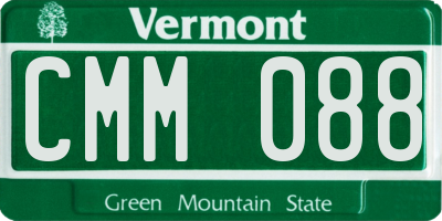 VT license plate CMM088