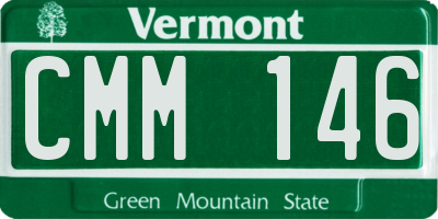 VT license plate CMM146
