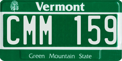 VT license plate CMM159