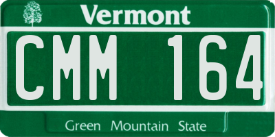 VT license plate CMM164