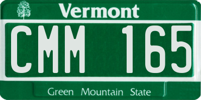 VT license plate CMM165