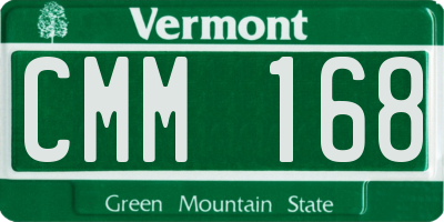 VT license plate CMM168