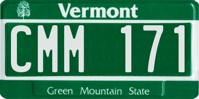 VT license plate CMM171
