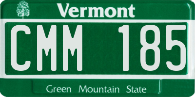 VT license plate CMM185