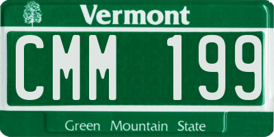 VT license plate CMM199