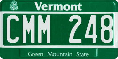 VT license plate CMM248