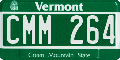 VT license plate CMM264
