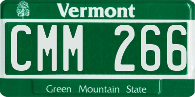 VT license plate CMM266