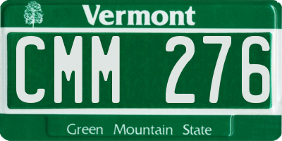 VT license plate CMM276
