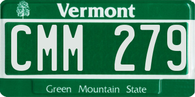 VT license plate CMM279