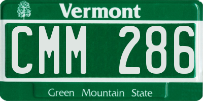 VT license plate CMM286
