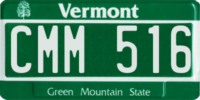 VT license plate CMM516