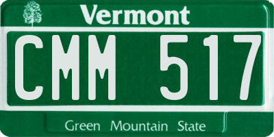 VT license plate CMM517