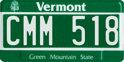 VT license plate CMM518