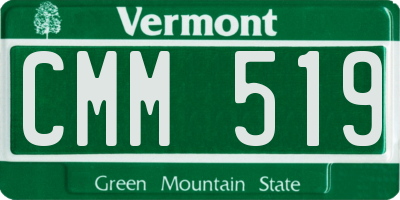 VT license plate CMM519