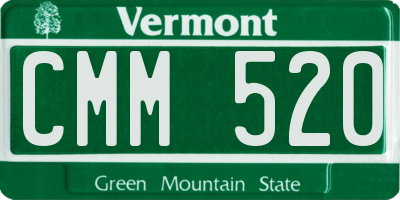 VT license plate CMM520