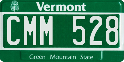 VT license plate CMM528