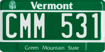 VT license plate CMM531