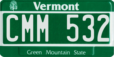 VT license plate CMM532