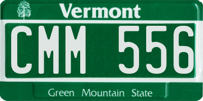 VT license plate CMM556