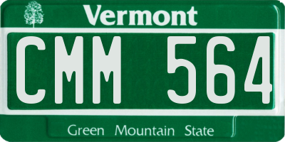 VT license plate CMM564