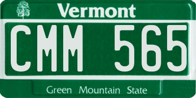 VT license plate CMM565