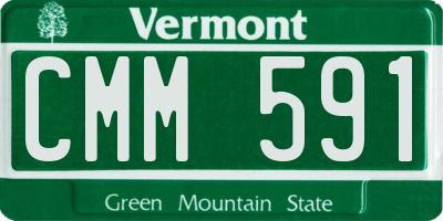 VT license plate CMM591