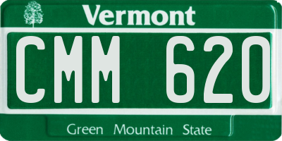 VT license plate CMM620