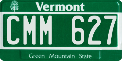 VT license plate CMM627