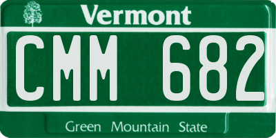 VT license plate CMM682