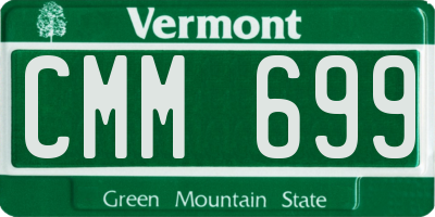 VT license plate CMM699