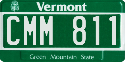 VT license plate CMM811
