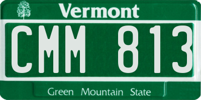 VT license plate CMM813