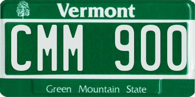 VT license plate CMM900
