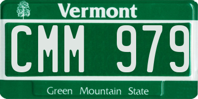 VT license plate CMM979