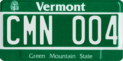 VT license plate CMN004