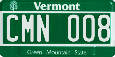 VT license plate CMN008