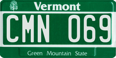 VT license plate CMN069