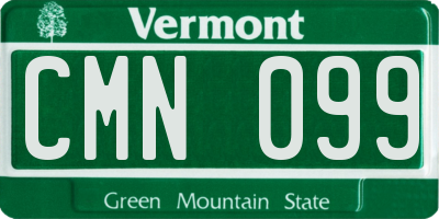 VT license plate CMN099