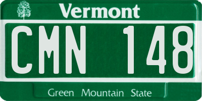 VT license plate CMN148