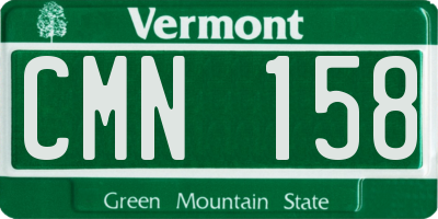 VT license plate CMN158