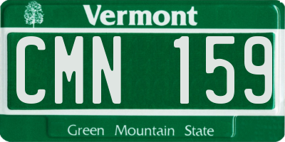 VT license plate CMN159