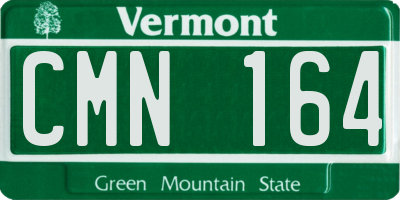 VT license plate CMN164