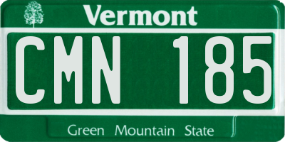 VT license plate CMN185